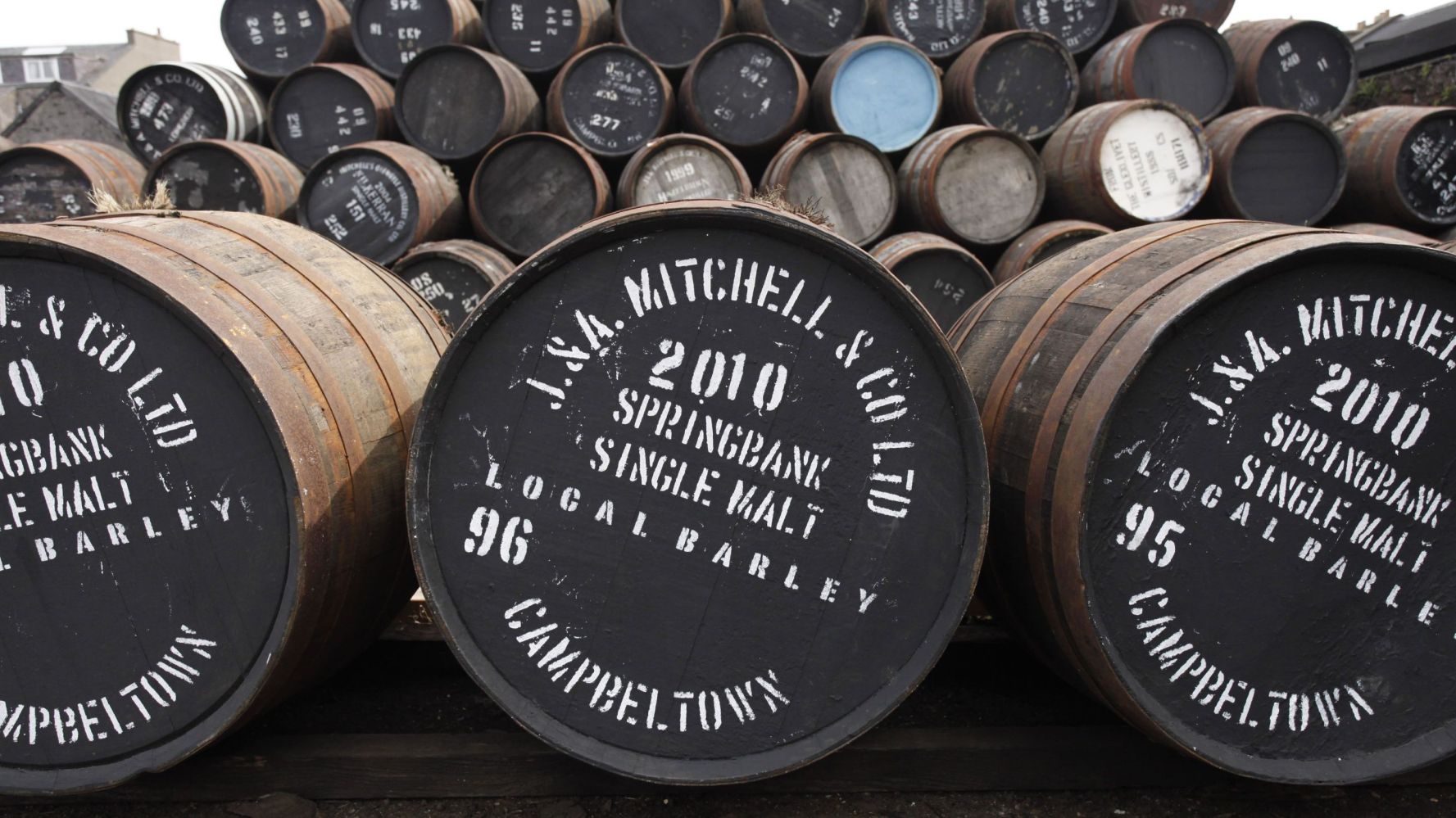 Whisky barrels in Campbeltown