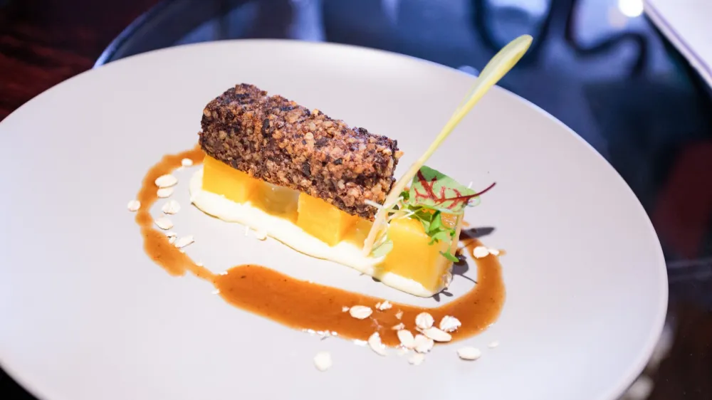 Scottish desert offered during a whisky tasting and food pairing in Glasgow