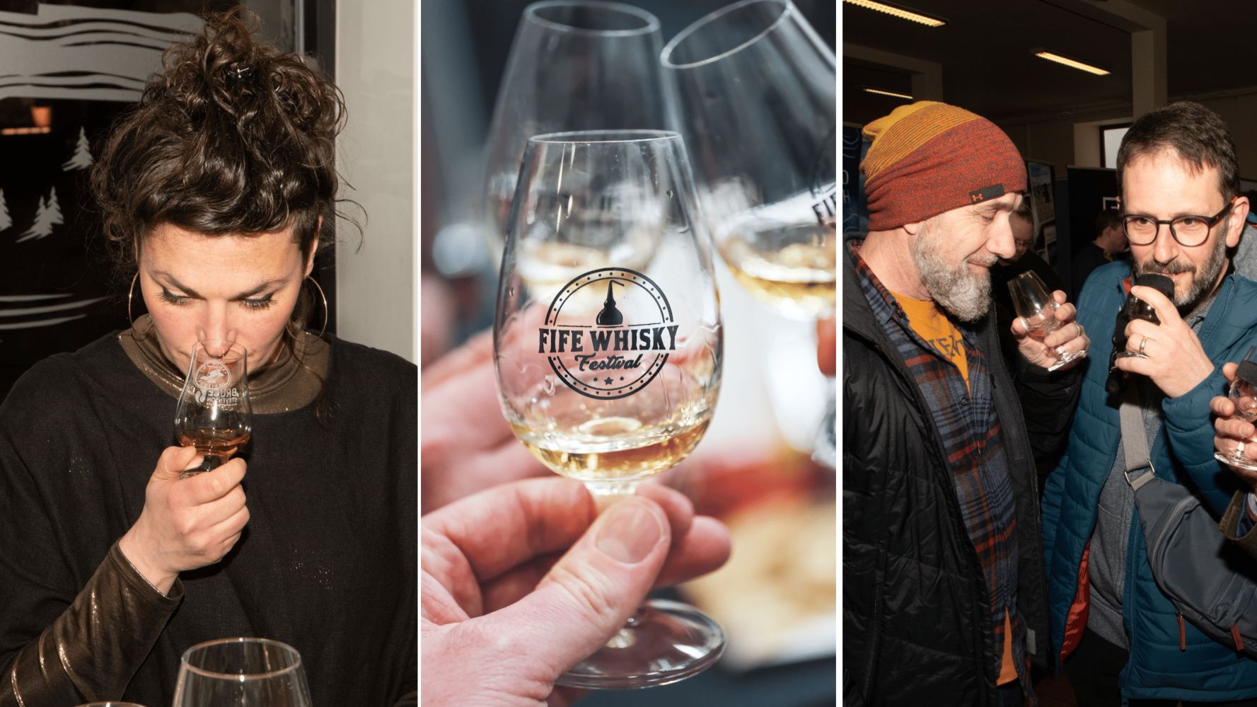 People enjoying whisky at The Five Whisky Festival